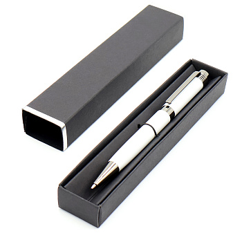 Ручка Senator в коробке Cradle чёрной с серебристым