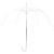 Зонт-трость Klar с прозрачным куполом, белый 