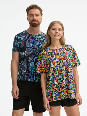 Футболка унисекс Senti с полной запечаткой на заказ, размер S