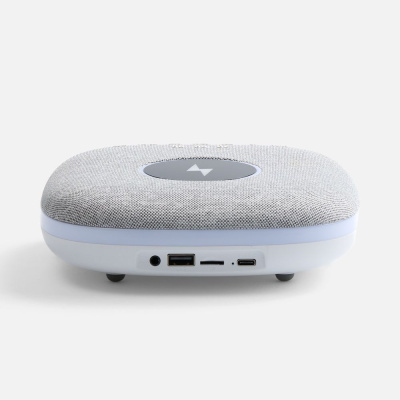 Bluetooth колонка с беспроводной зарядкой и подсветкой Terrafonic