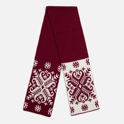 Шарф Wintertude M, красный с белым