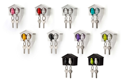 Держатель и брелок для ключей Duo Sparrow, черный