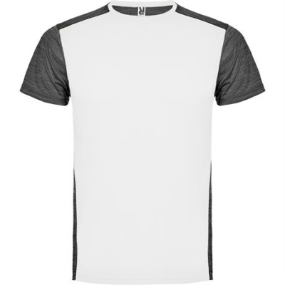 Спортивная футболка ZOLDER мужская, БЕЛЫЙ/ПЁСТРЫЙ ЧЕРНЫЙ 2XL