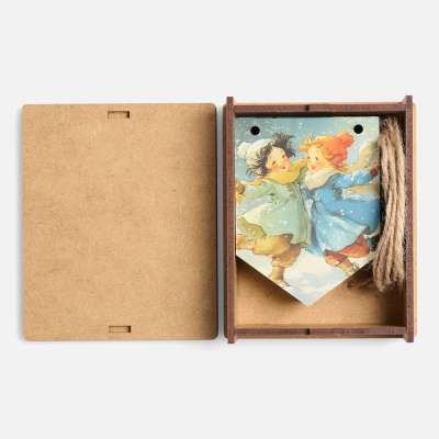 Деревянные флажки «Праздничные мотивы»