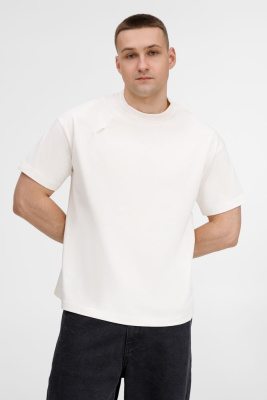 Футболка оверсайз унисекс Sinkopa, молочно-белая, размер M/L