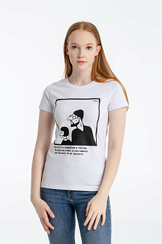 Футболка женская «Леон», белая